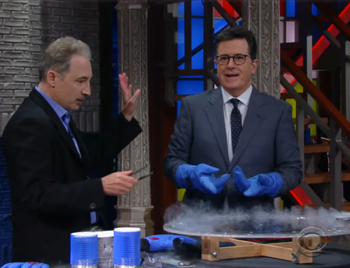 Greene Demonstrates Quantum Levitation on the Late Show